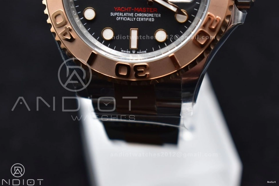 Steel Yacht-Master SS 904L Bracelet Dial 1:1 Best Gold Edition On VR3235 126621 Rose Black Clean Plated 0426
